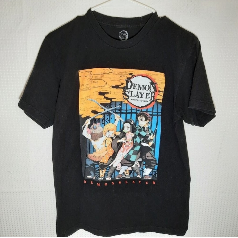Demon Slayer Kids Black T-Shirt